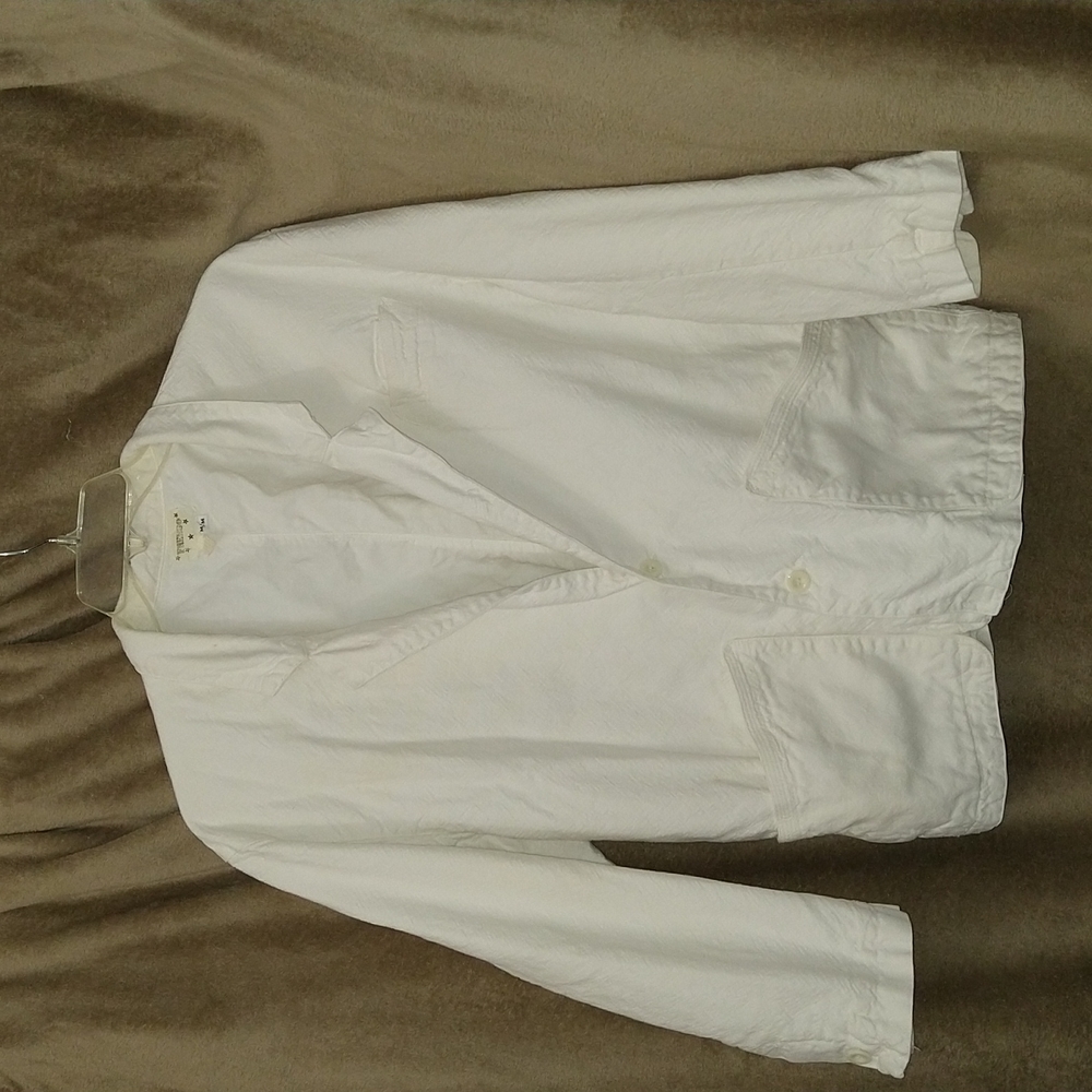 Men's white jacket by Freego, size medium